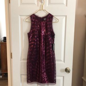 Purple Sequin Dress, Size 8